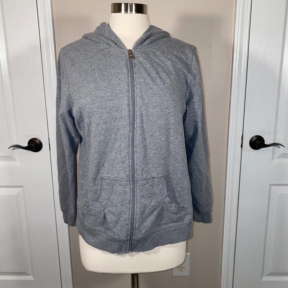 St. John's Bay Jackets & Blazers - - St John's Bay Active zip hoodie jacket L/XL Petite EUC